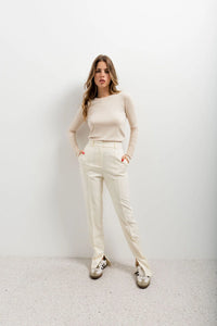 PANTALONS DROITS AVEC FENTES