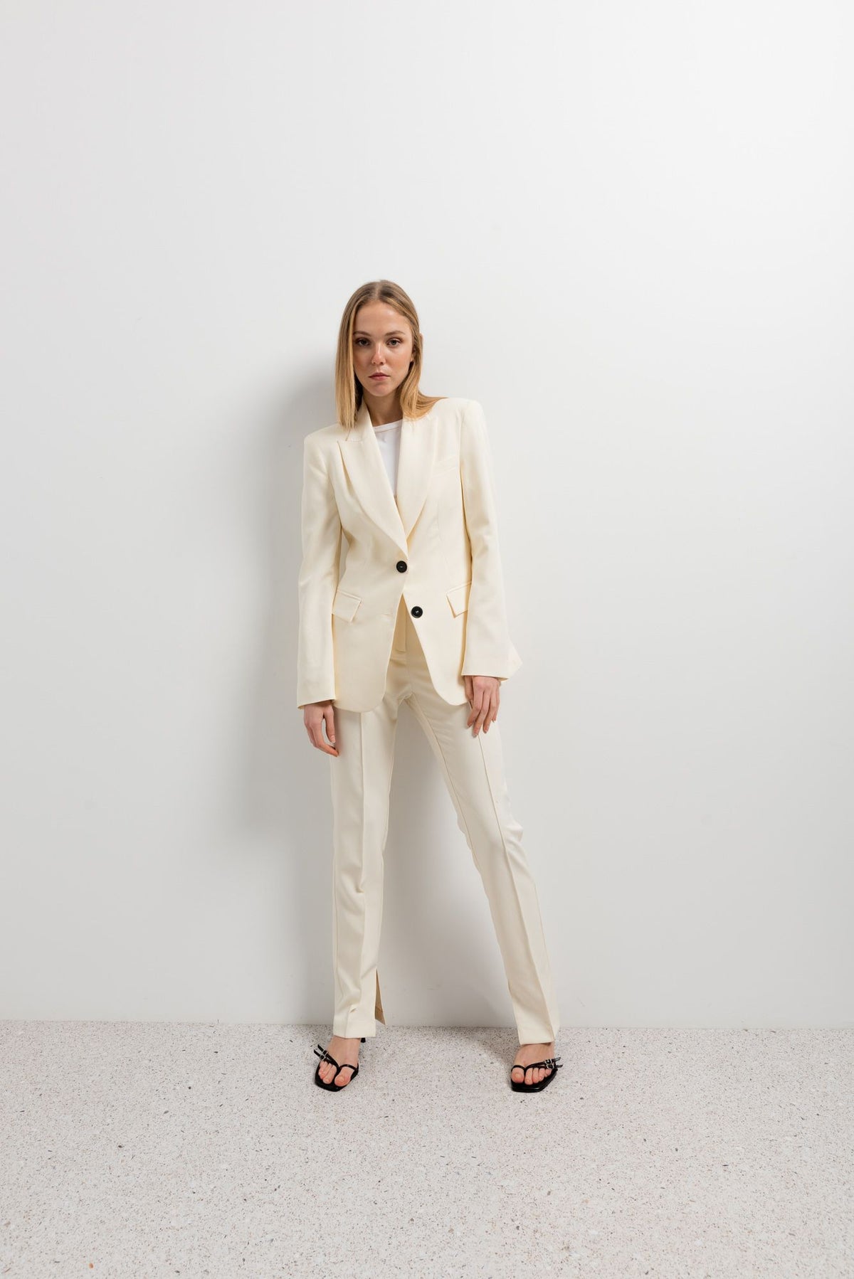 PANTALONS DROITS AVEC FENTES