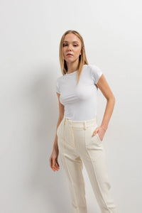 PANTALONS DROITS AVEC FENTES