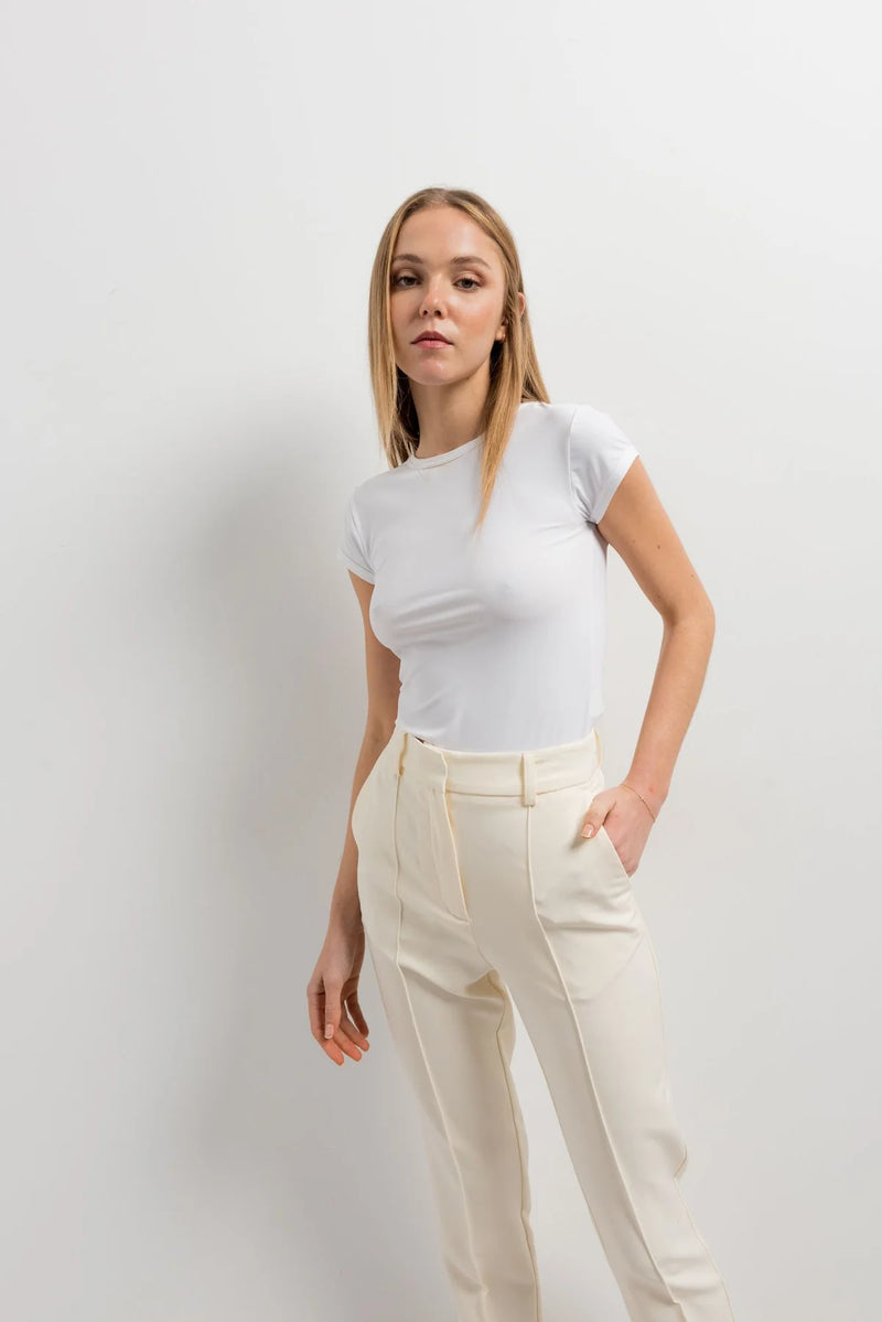 PANTALONS DROITS AVEC FENTES