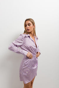 VESTIDO CRUZADO ESTAMPADO