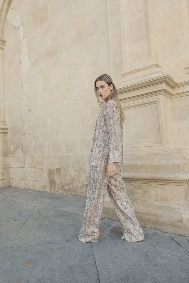 PANTALONS À IMPRIMÉS ANIMALIERS