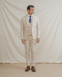 CHAQUETA TRAJE BEIGE
