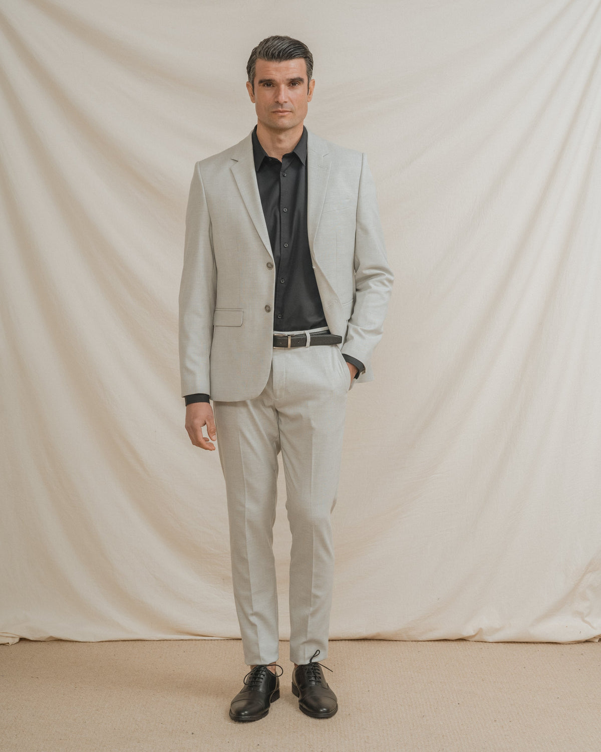 AMERICANA TRAJE GRÍS