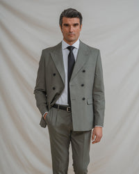 CHAQUETA CRUZADA TRAJE VERDE