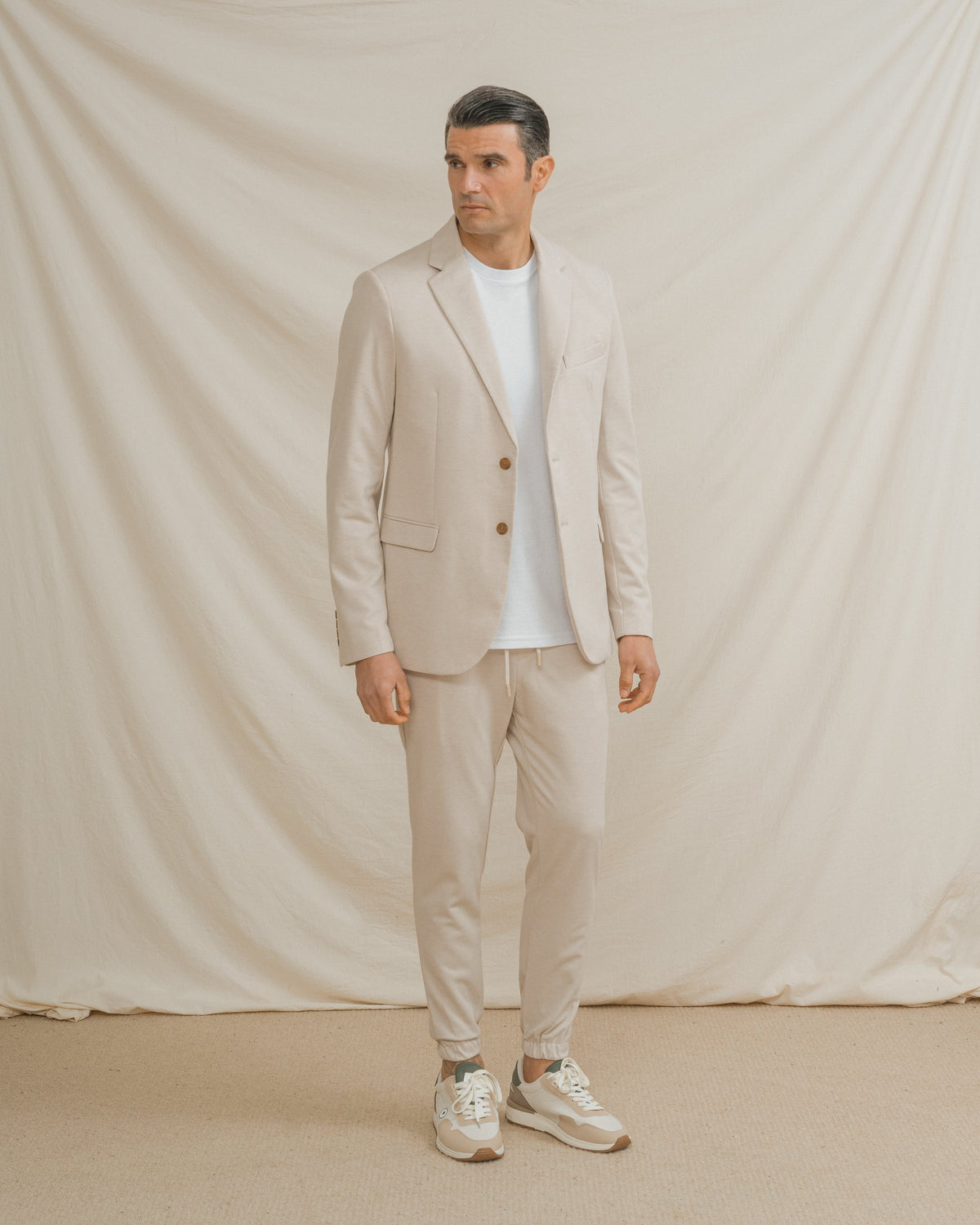 BLAZER CASUAL ESTRUCTURA BEIGE