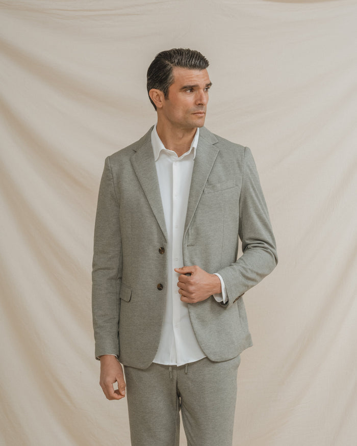BLAZER CASUAL ESTRUCTURA VERDE