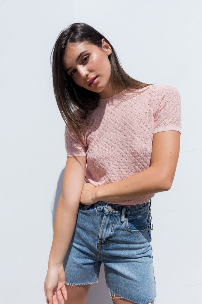 PULL À MANCHES COURTES OUVERT