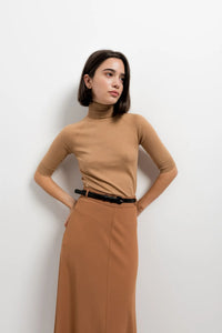 JUPE MIDI AVEC CEINTURE