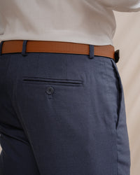 PANTALÓN TRAJE ESTRUCTURA AZUL