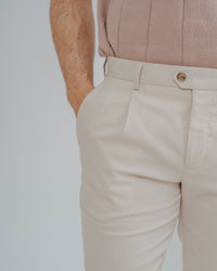 PANTALÓN CASUAL TRAJE PINZAS BEIGE