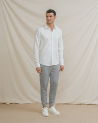 PANTALÓN TRAJE JOGGER CASUAL CELESTE