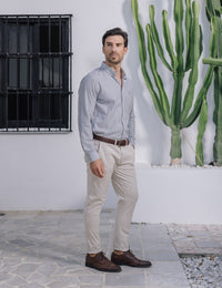 CHINO SKINNY GRIS
