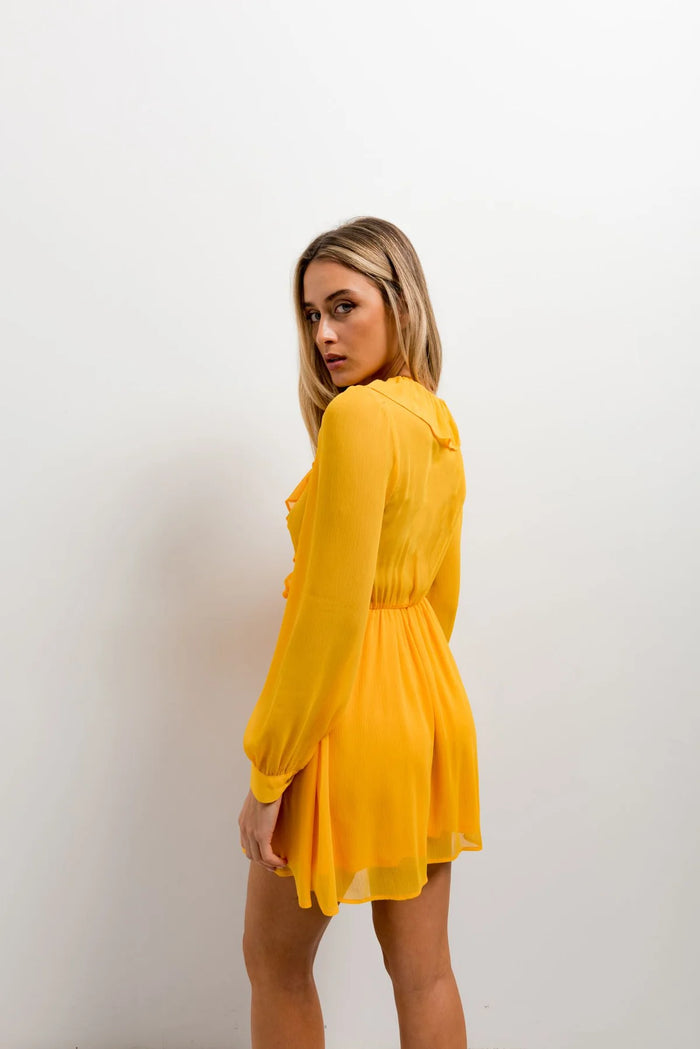 ROBE MINI À VOLANTS