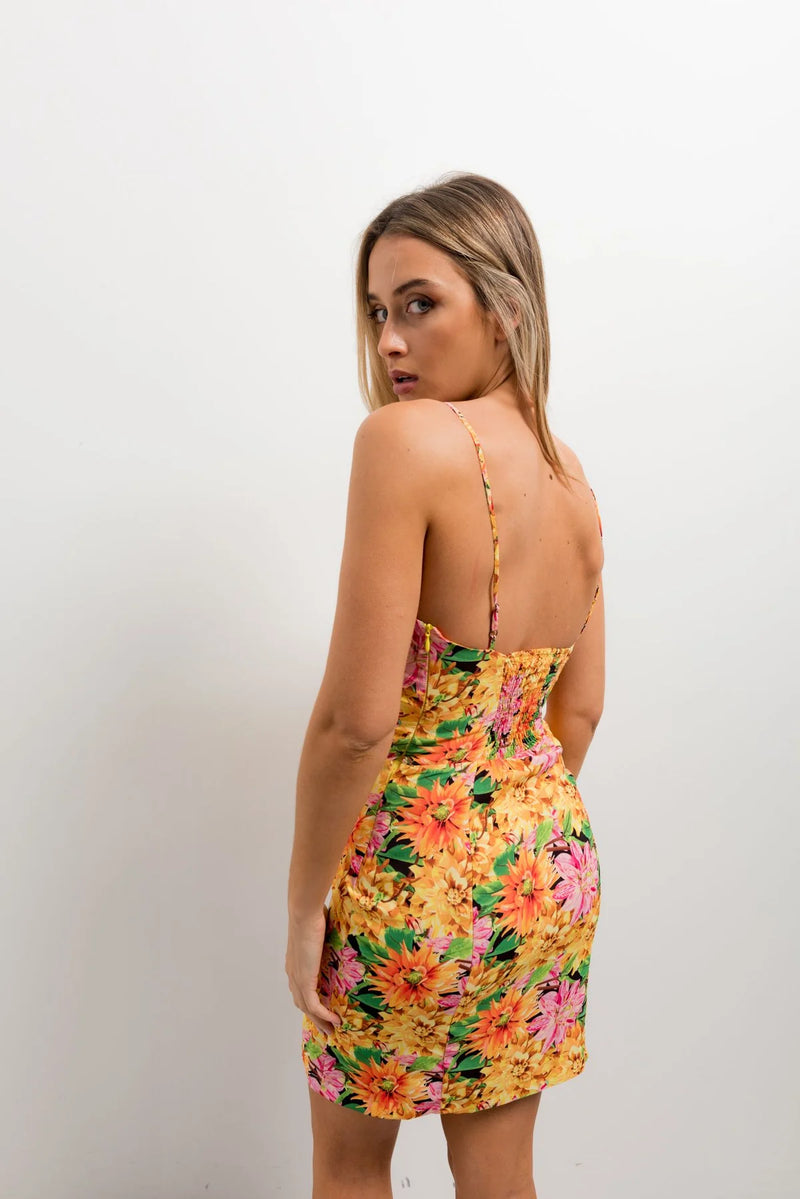 ROBE CORSET IMPRIMÉE