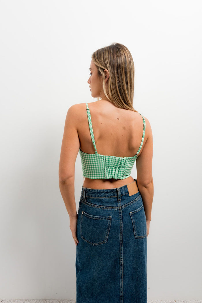 TOP CROP CUADRO VICHY