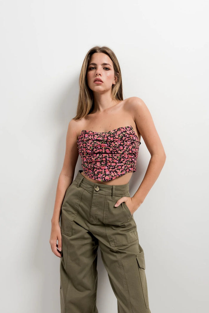 HAUT CORSET IMPRIMÉ