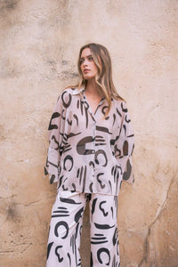 CHEMISE EN CHIFFON IMPRIMÉ