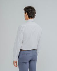 CAMISA VESTIR BLANCA BROCADO