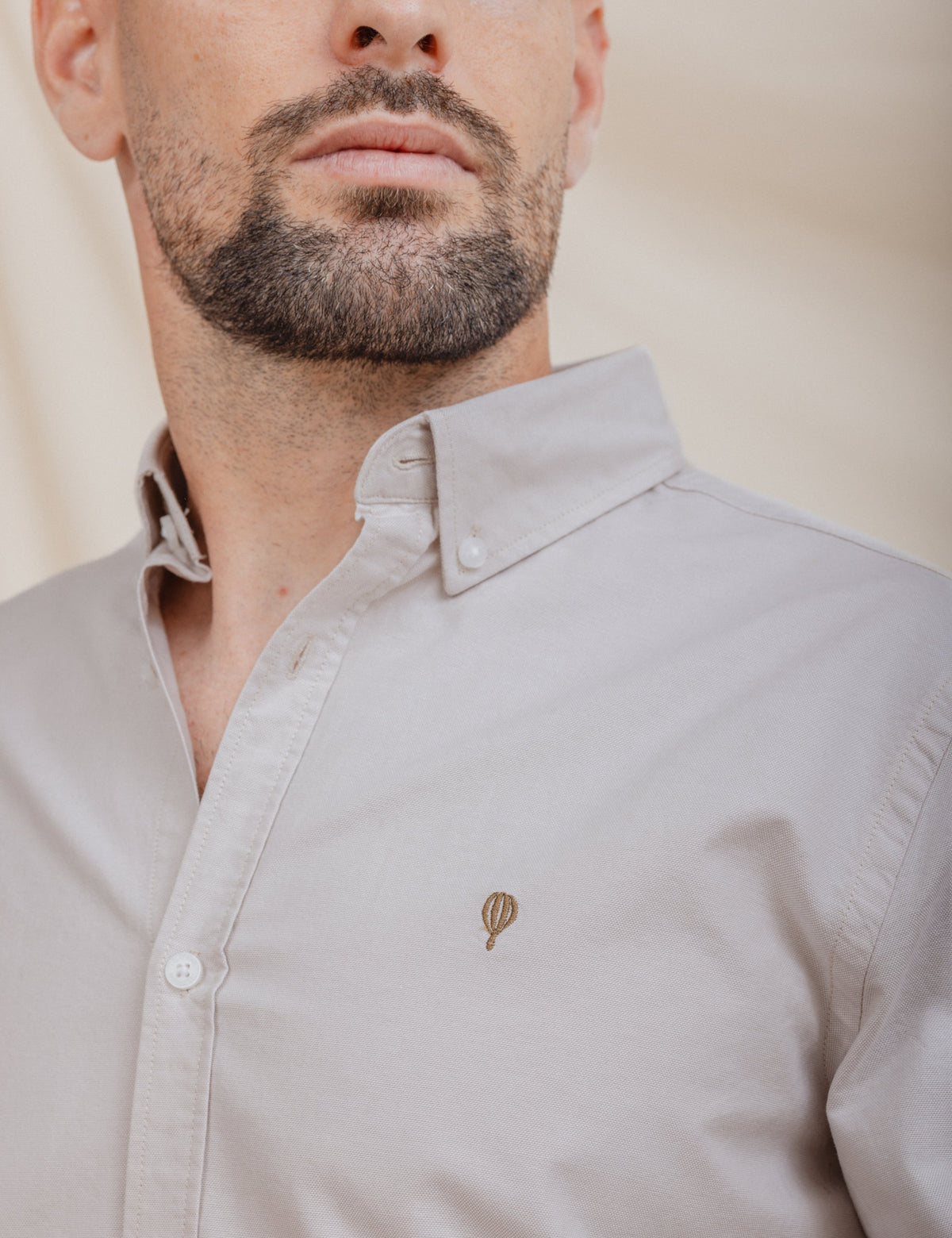 CAMISA OXFORD BEIGE