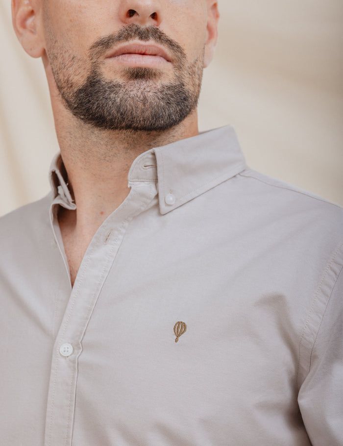 CAMISA OXFORD BEIGE