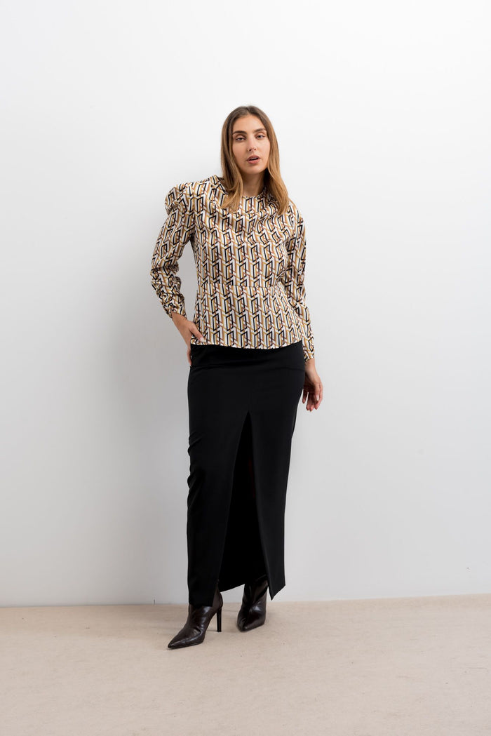 CHEMISE À IMPRIMÉ GÉOMÉTRIQUE