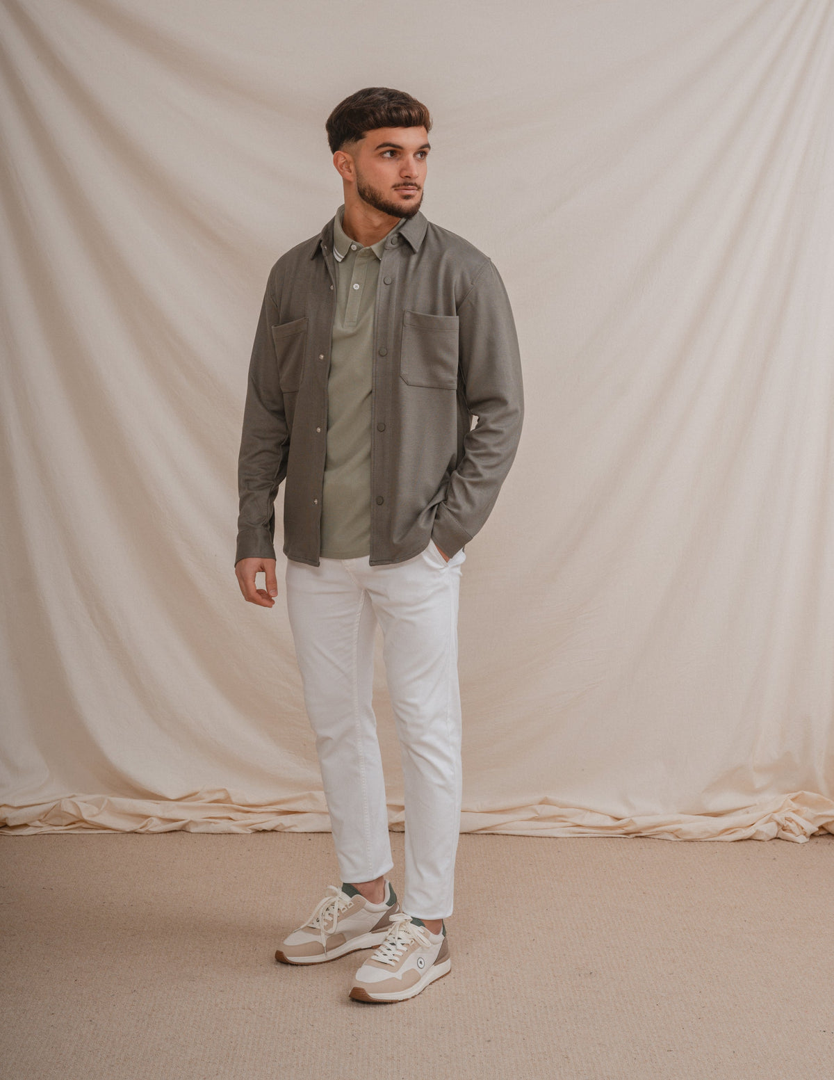 SOBRECAMISA PUNTO VERDE
