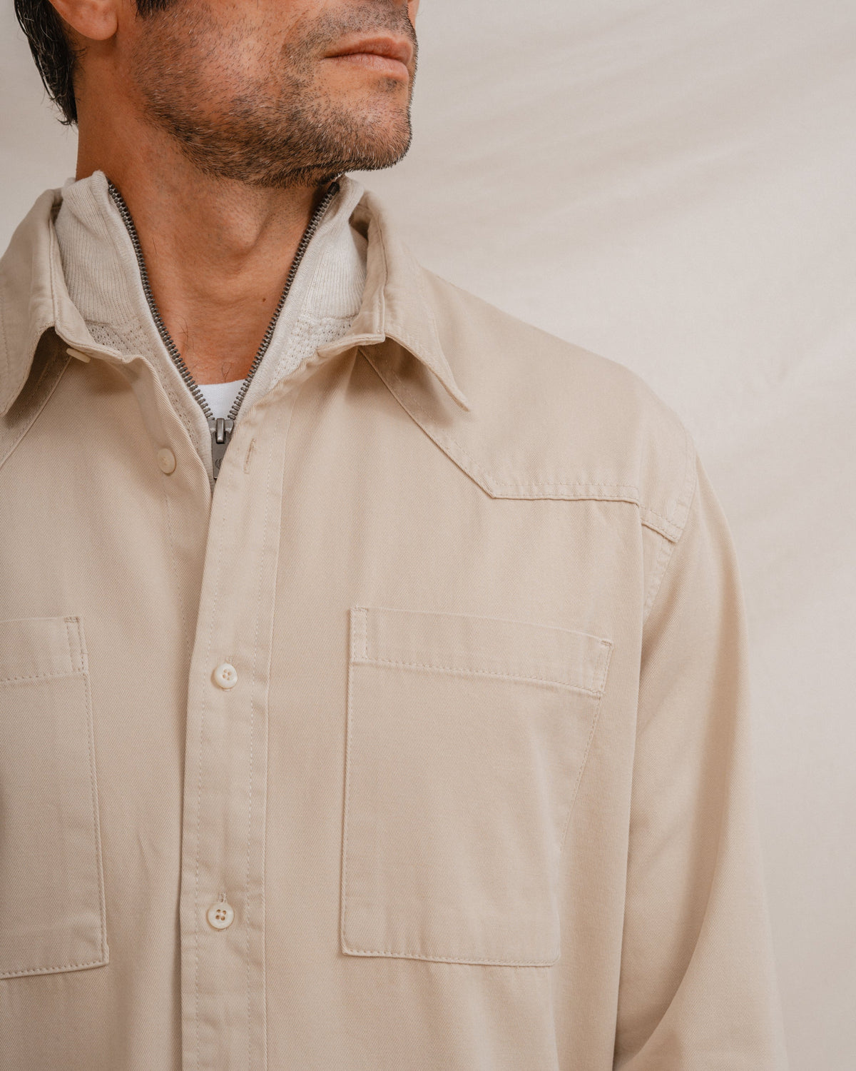SOBRECAMISA BEIGE