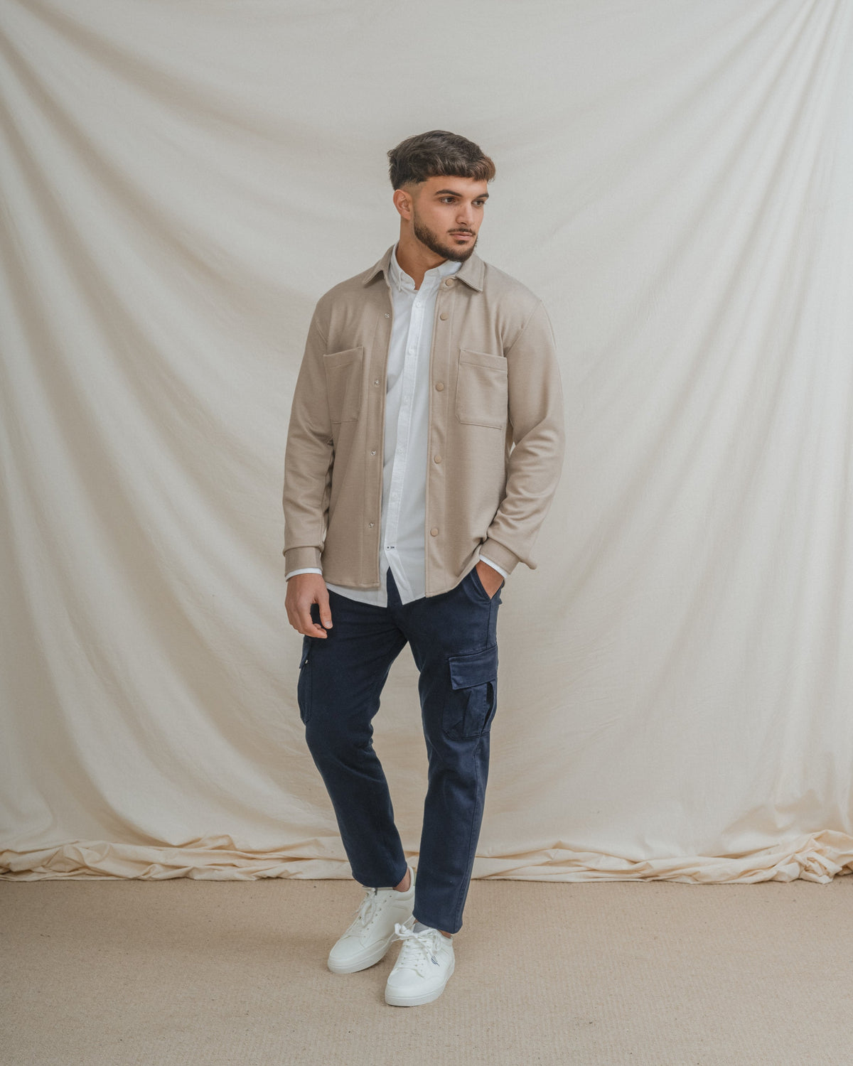 SOBRECAMISA PUNTO BEIGE