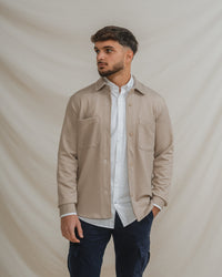 SOBRECAMISA PUNTO BEIGE