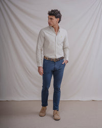 CAMISA OXFORD RAYA VERDE