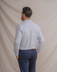 CAMISA OXFORD RAYA CELESTE