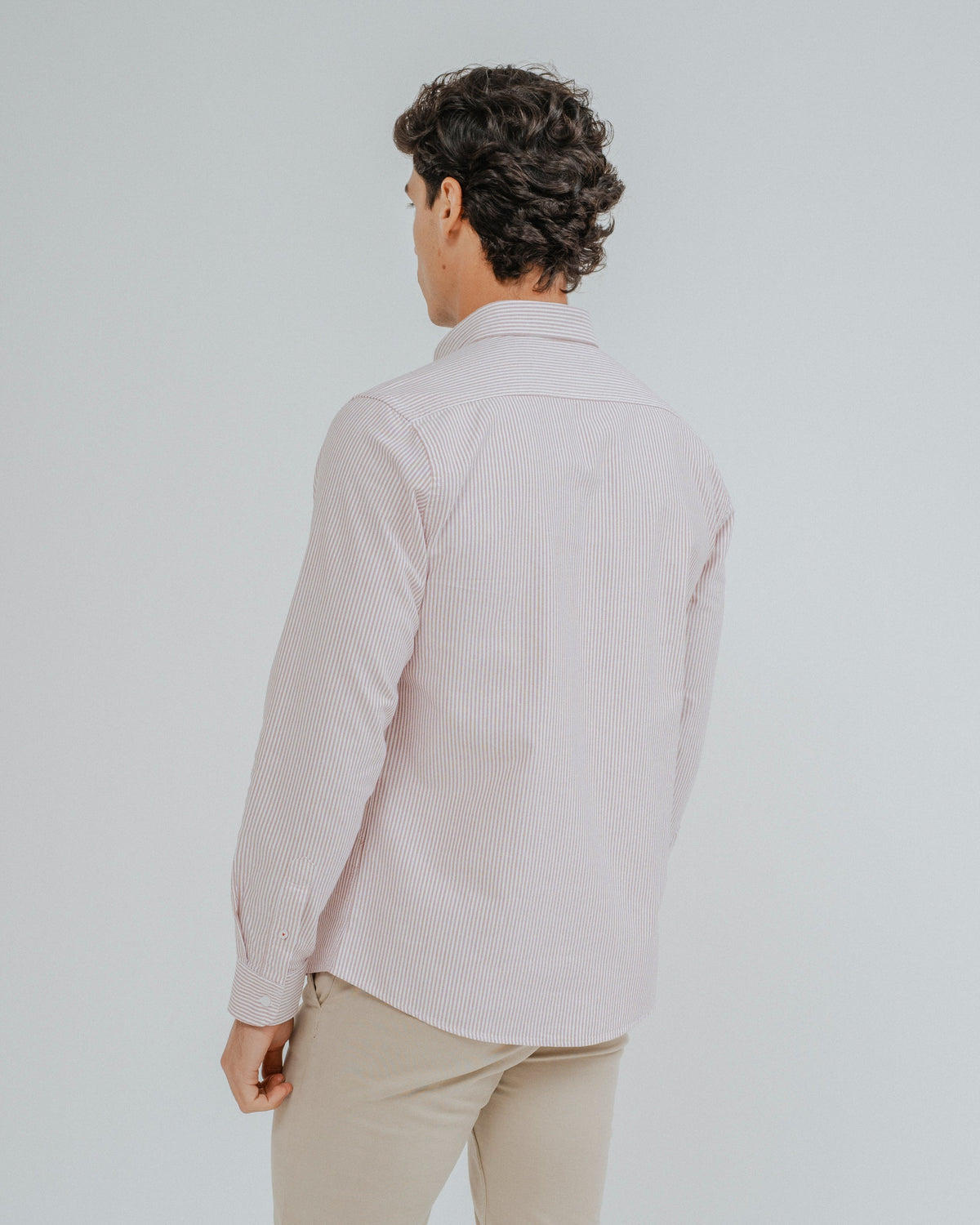 CAMISA OXFORD RAYA ROJA