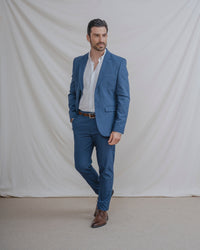CAMISA LINO RAYA VERDE