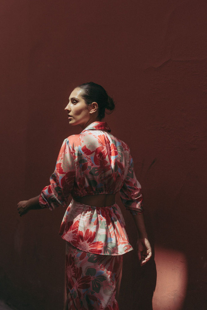 T-SHIRT IMPRIMÉ DÉCOUPÉ