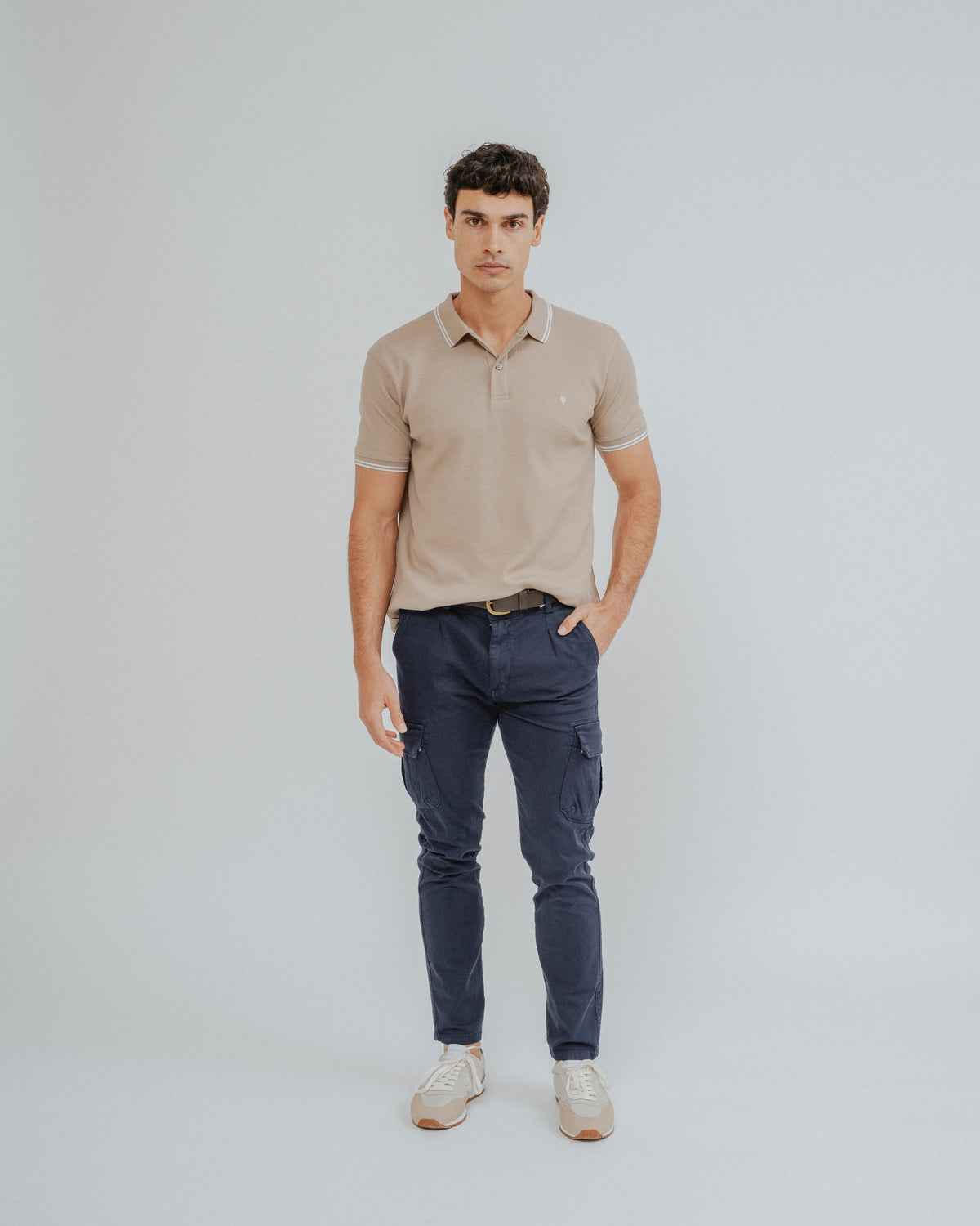POLO ESTRUCTURA BEIGE