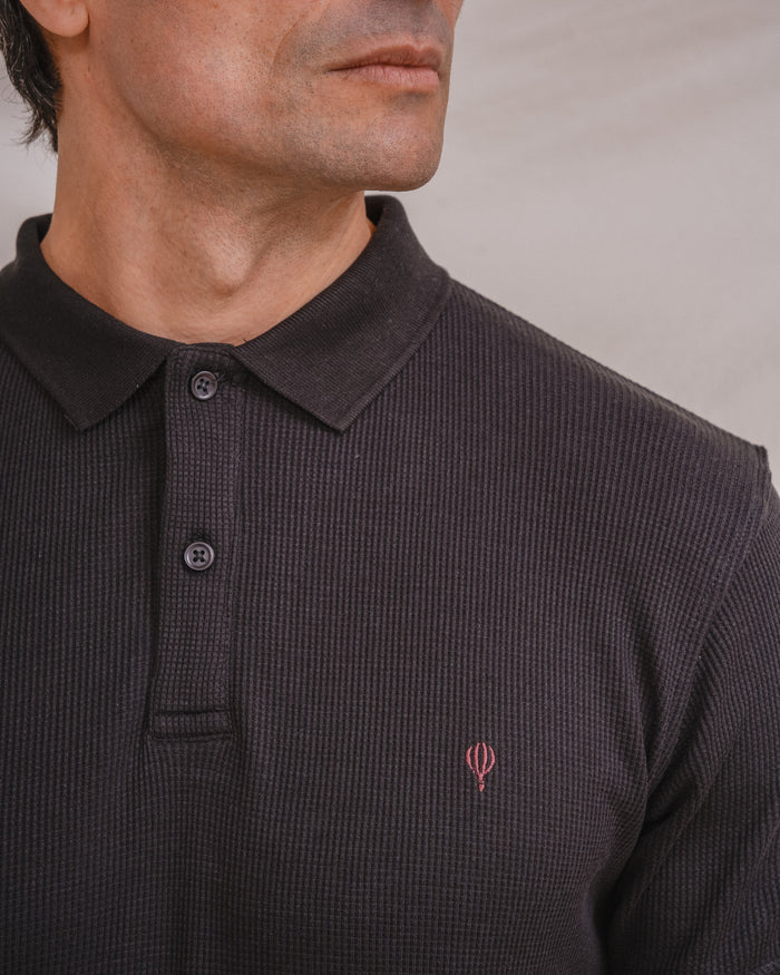 POLO ESTRUCTURA NEGRO