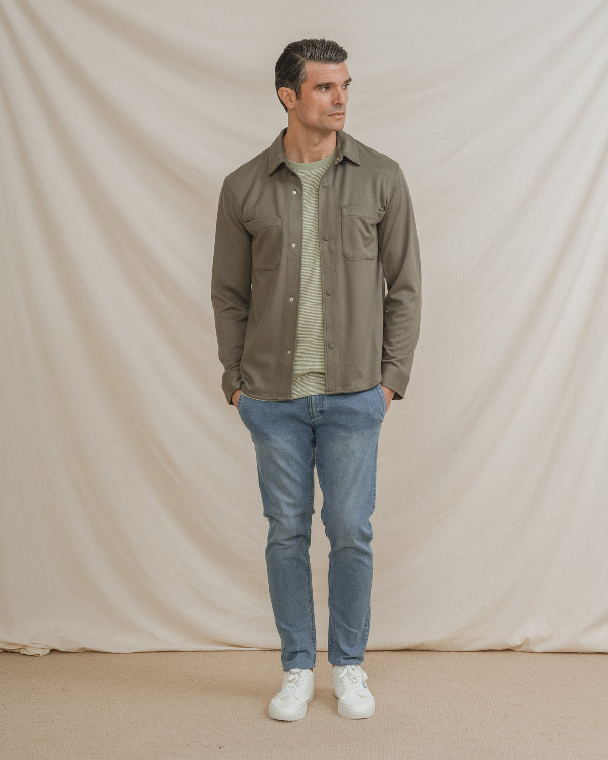 CAMISETA CUADRILLÉ VERDE