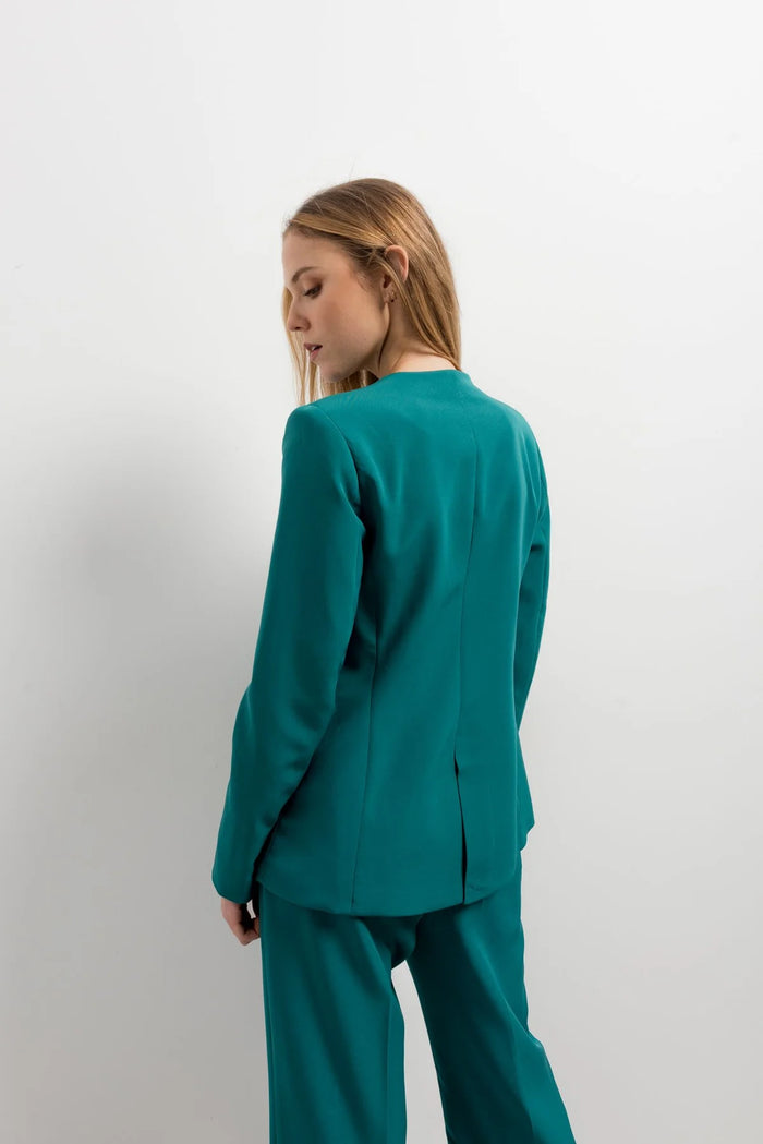 BLAZER AJUSTÉ SANS REVERS