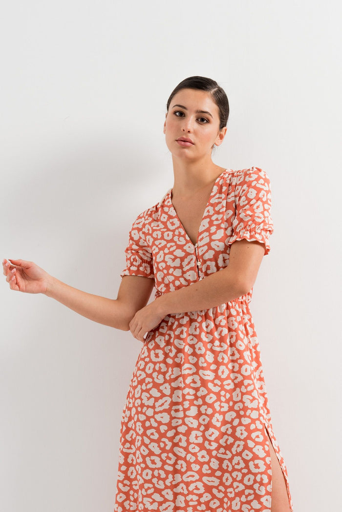 VESTIDO MIDI ESTAMPADO