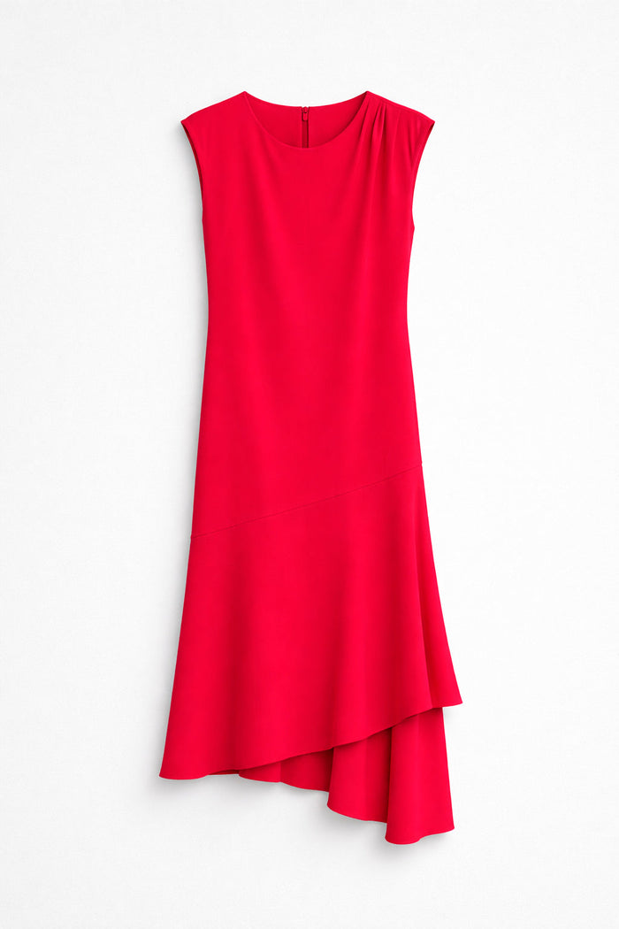 VESTIDO MIDI ASIMÉTRICO