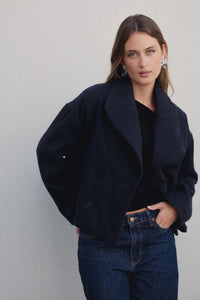 MANTEAU COURT À REVERS