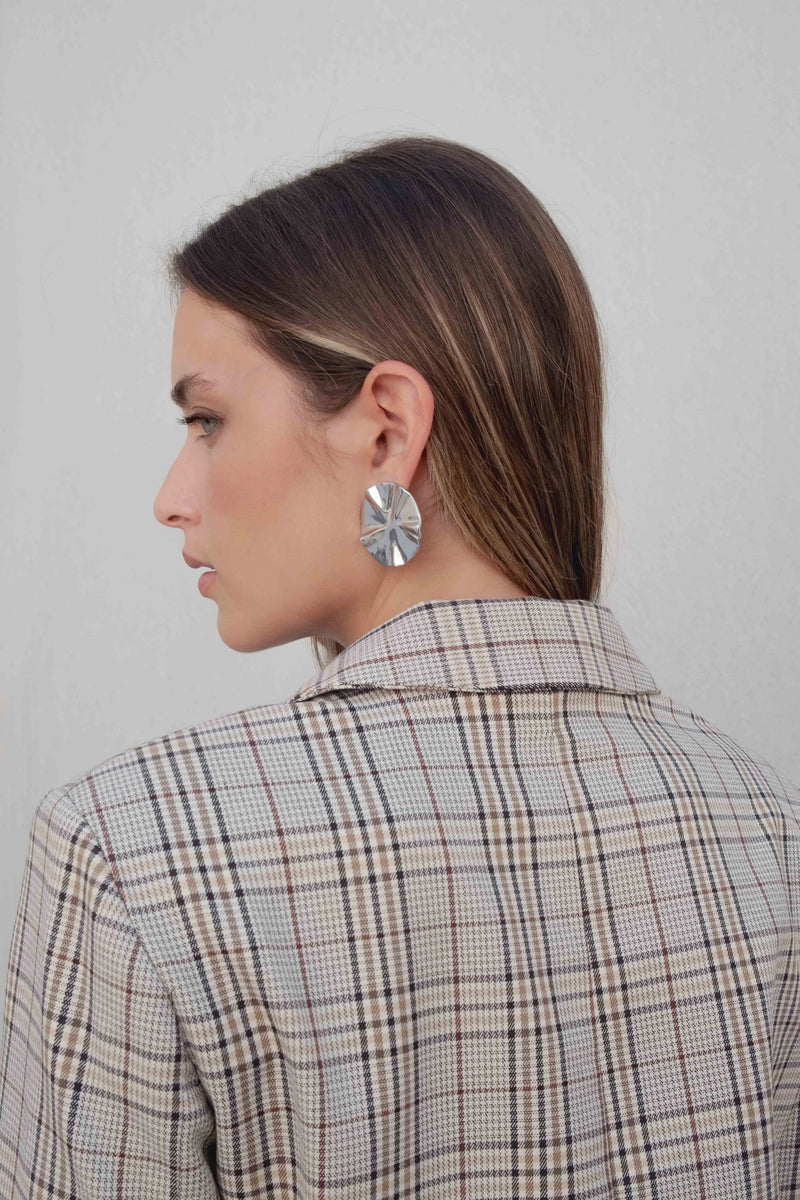 VESTE COURTE À CARREAUX