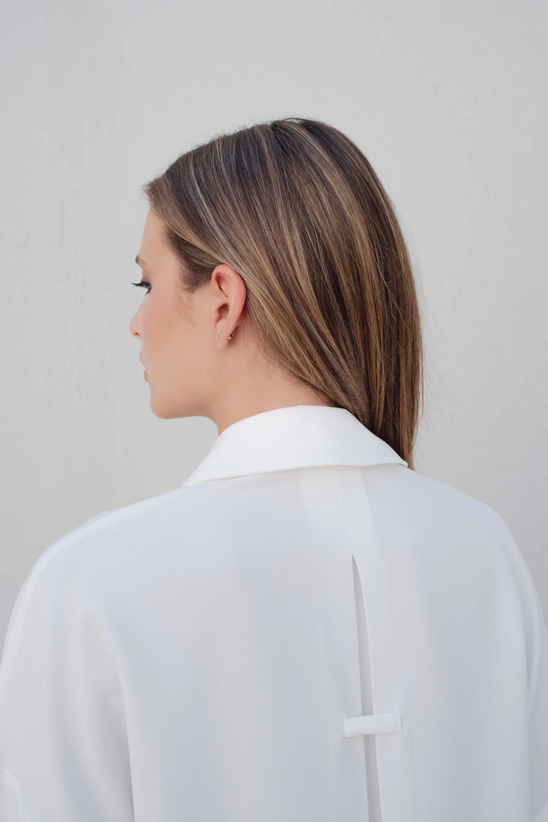 CHEMISE À MANCHES ROULETTES