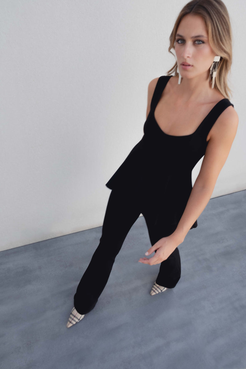 PANTALONS ÉVASÉS EN MAILLE