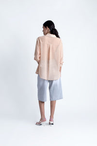 CAMISA ESTAMPADA SEMITRANSPARENTE