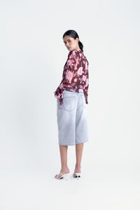 BLUSA VOLANTES ESTAMPADA