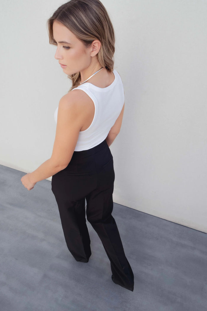 PANTALONS BASIQUES À JAMBES DROITES