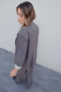 BLAZER À POIGNETS IMPRIMÉS