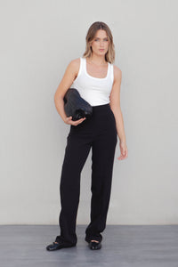 PANTALONS BASIQUES À JAMBES DROITES